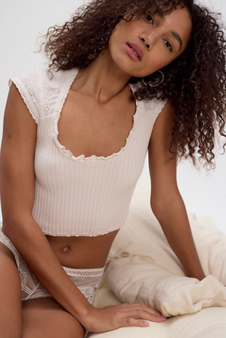 Open Air Tee by Intimately at Free People in White, Size: M