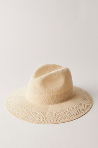 Knit Crochet Packable Fedora At Free People In Ivory