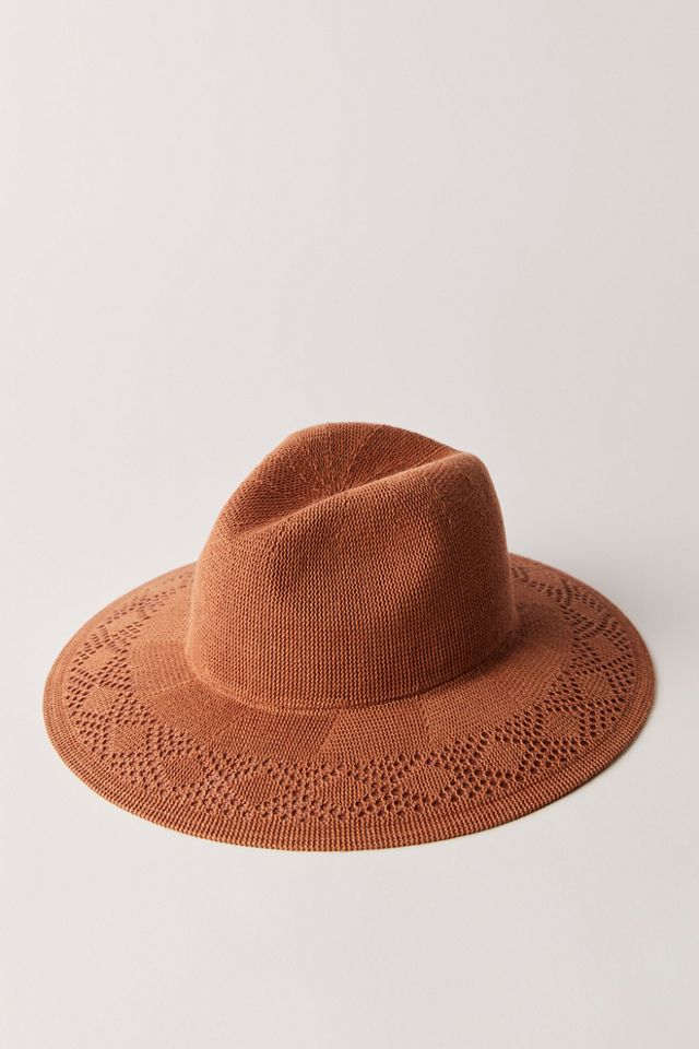 Knit Crochet Packable Fedora #1