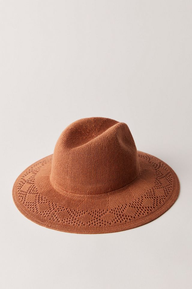 Knit Crochet Packable Fedora #2