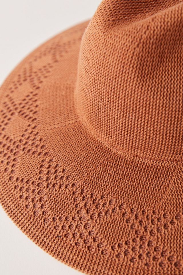 Knit Crochet Packable Fedora #3
