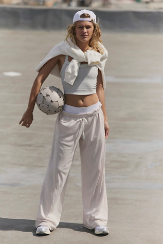 Overtime Mesh Pants by FP Movement at Free People, Tofu, M