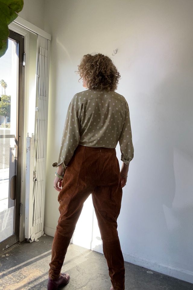 Vintage Anne Klein Cognac Suede Jodhpurs Selected by The Curatorial Dept. #1