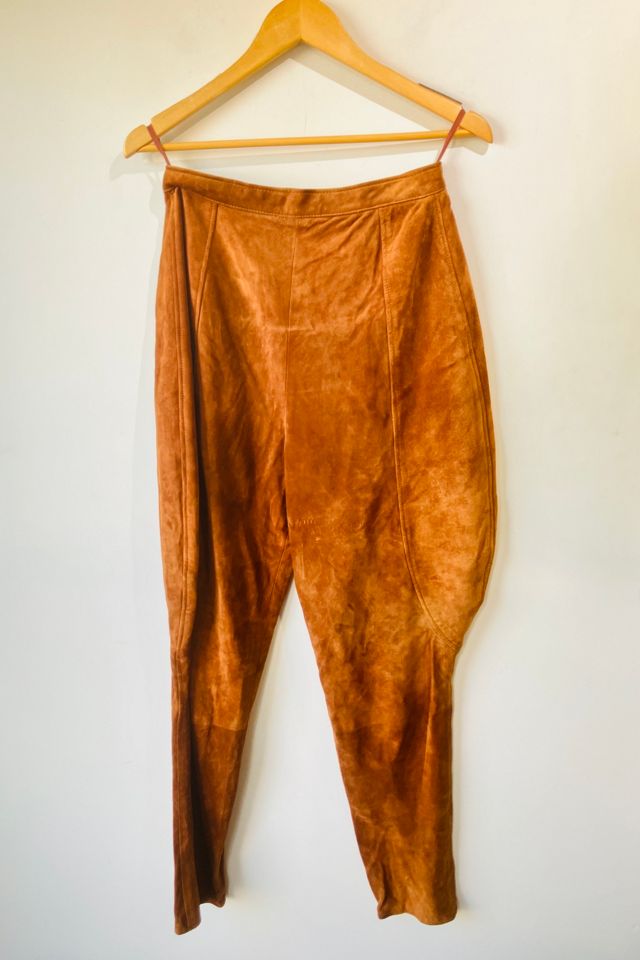 Vintage Anne Klein Cognac Suede Jodhpurs Selected by The Curatorial Dept. #2