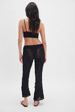 ESTHE Jacquard Flared Trousers