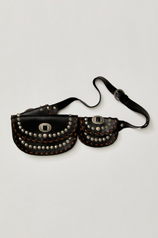 Женский ремень Free People Lucky Stars Pocket Belt, цвет: Чёрный — фото 5
