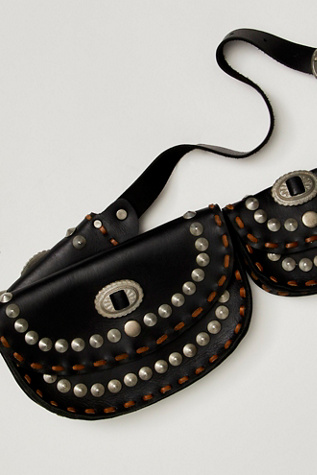 Женский ремень Free People Lucky Stars Pocket Belt, цвет: Чёрный — фото 3
