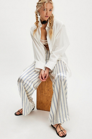The Tiny Big Sister Striped Pull-On Trousers