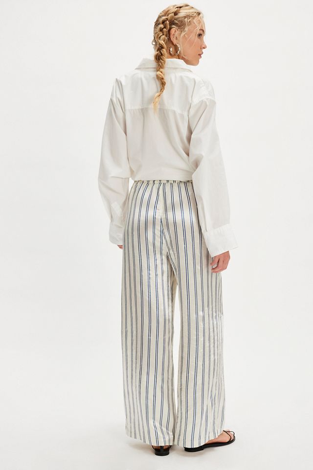 The Tiny Big Sister Striped Pull-On Trousers