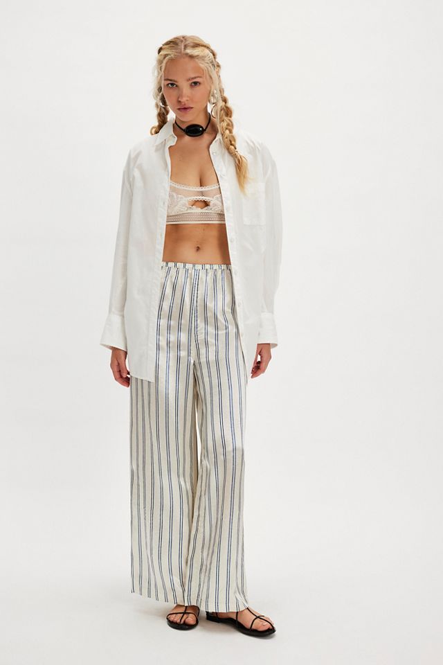 The Tiny Big Sister Striped Pull-On Trousers
