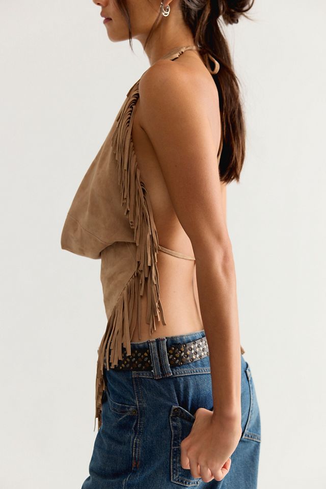 Haut licou à franges Madi Understated Leather #3