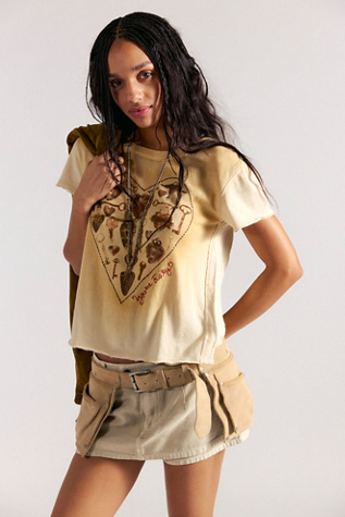 Crew Cargo Pocket Belt by Free People in Brown, Size: M/L