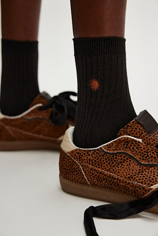 Icon Trouser Socks by Free People in Black