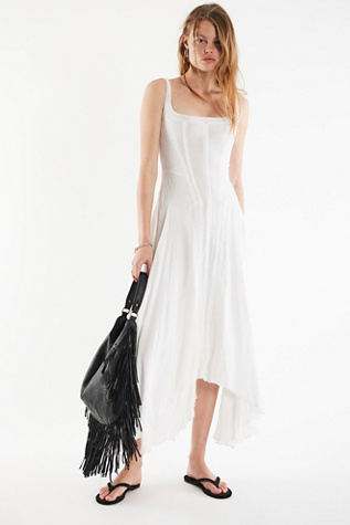 Understated Leather Honeymoon Midi Dress