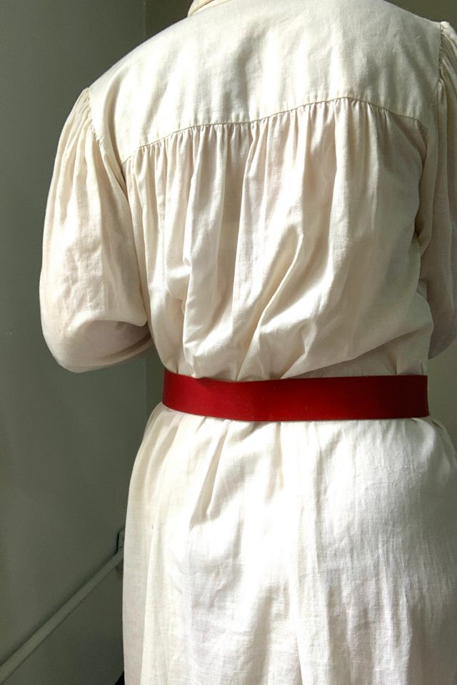 Vintage 1980s Red Leather Belt Selected by SharpLilTeeth #2