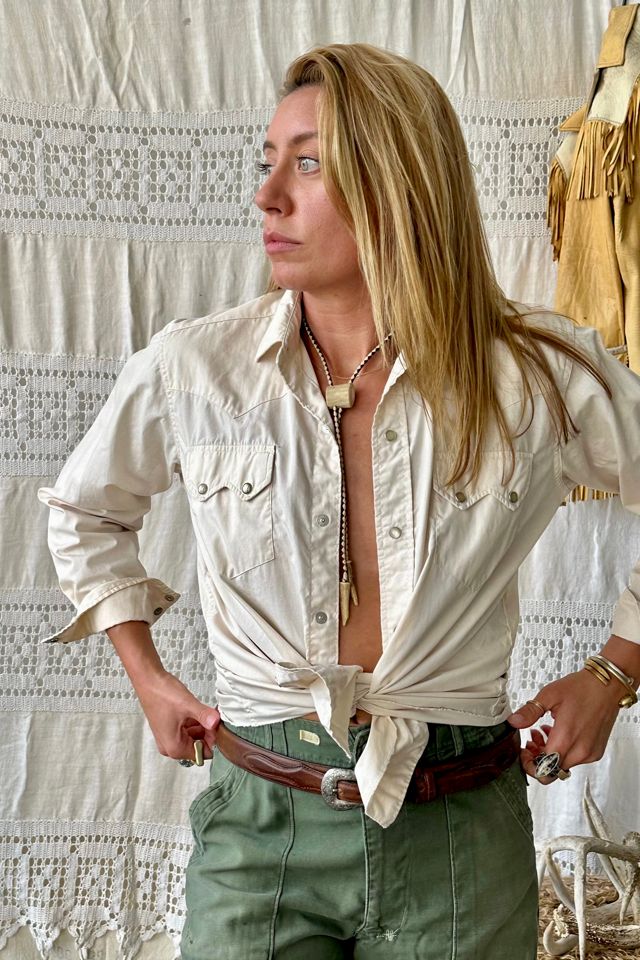 Tan western shirt store
