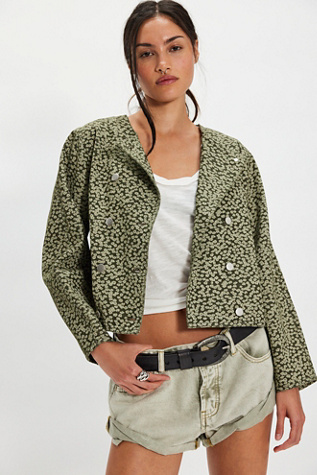 Flowers Denim Jacket