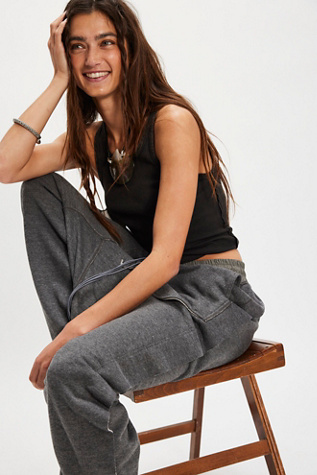 Asparagus Inside Out Baggy Pants