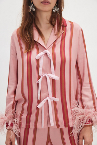 Sleeper The Bow Stripe Pajama Set