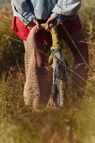 Sintra Straw Tote Bag by FP Collection at Free People in Tan