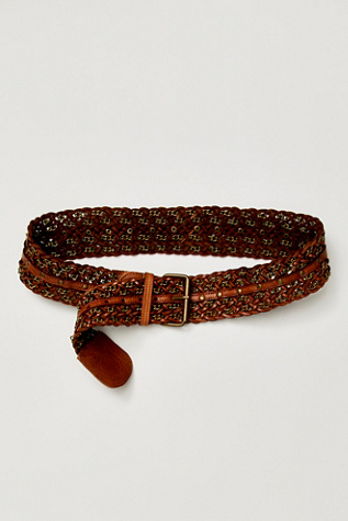 Vera Waist Belt At Free People In Cognac, Size: S/M