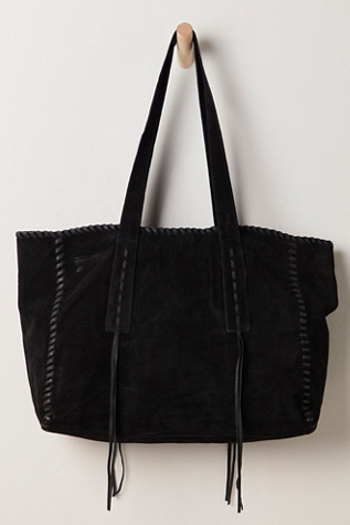 Wren Whipstitch Tote by Free People in Black