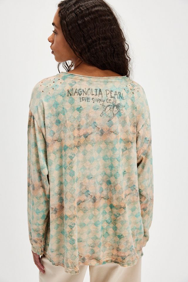 Magnolia Pearl Tangier Checker Long Sleeve #1
