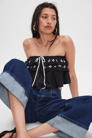Tailia Embroidered Tube Top