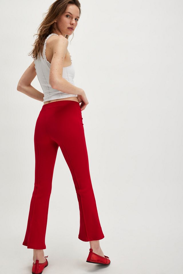 Pantalon évasé côtelé DONNI. The Rib Kick Flare #1