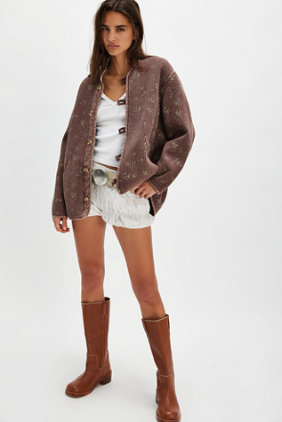 FP One Dana Liner Jacket en Combo Marron, pour femme taille: XL chez Free People