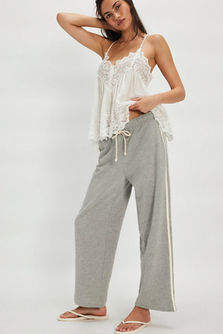DONNI. The Eco-Terry Stripe Crop Pants
