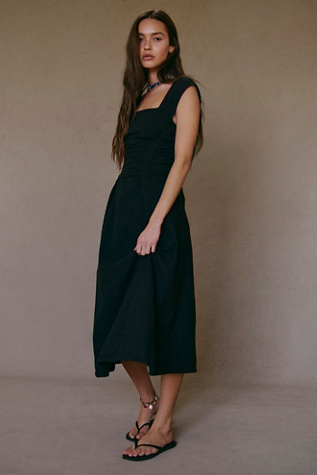 Cartagena Cotton-Linen Maxi By free-est At Free People In Black, Size: Small