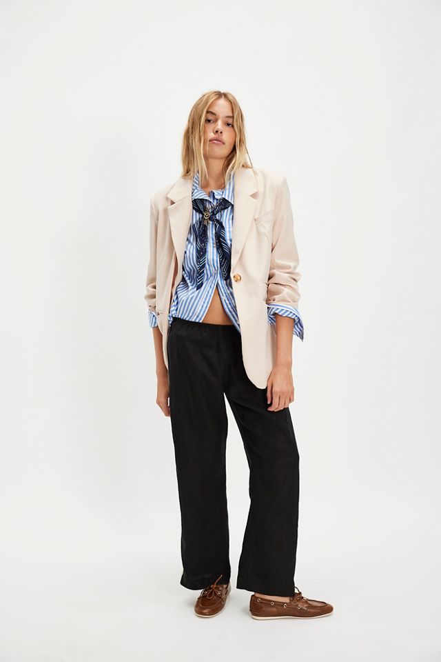 DONNI. The Linen Stripe Crop Pants #3