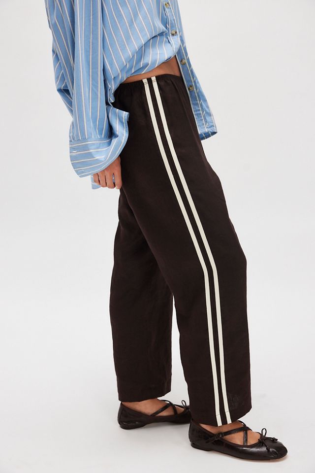 DONNI. The Linen Stripe Crop Pants #3