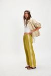 DONNI. The Linen Stripe Crop Pants