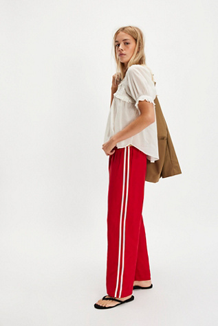 DONNI. The Linen Stripe Crop Pants