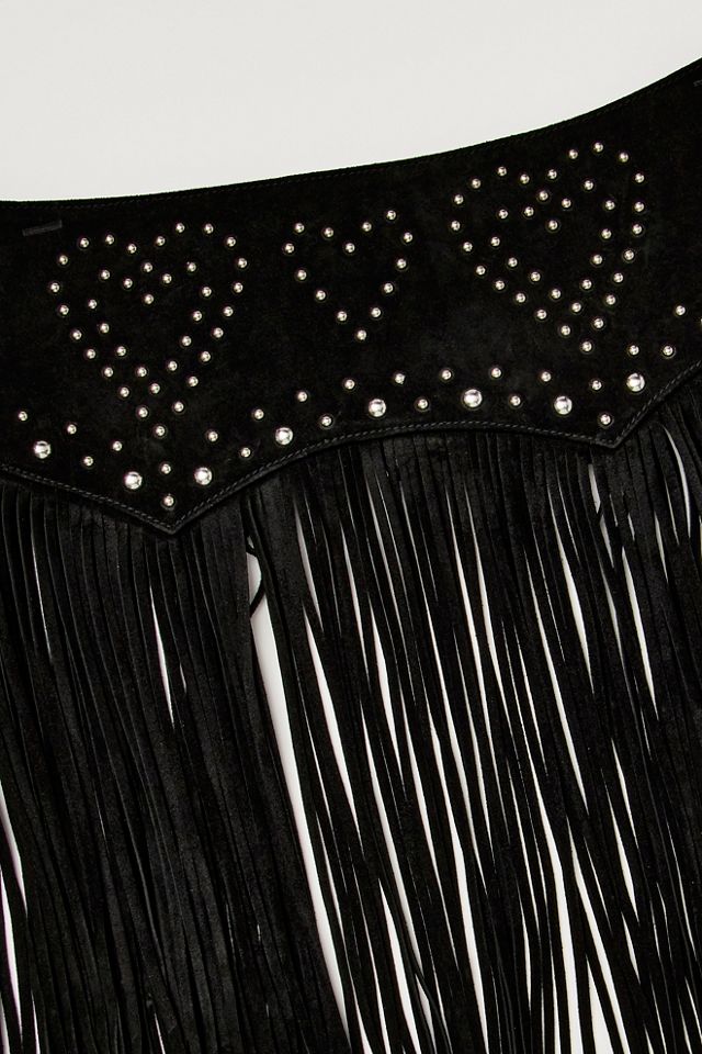 Understated Leather Heart Em Skirt Belt #2