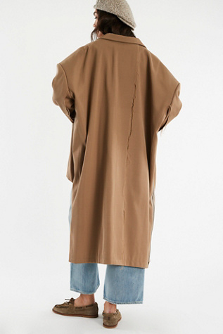 Женское пальто Asparagus Asymmetrical Zip-Up, цвет: Светлый коричневый — фото 2