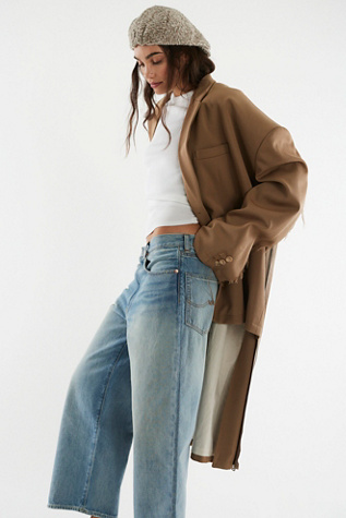 Женское пальто Asparagus Asymmetrical Zip-Up, цвет: Светлый коричневый — фото 3