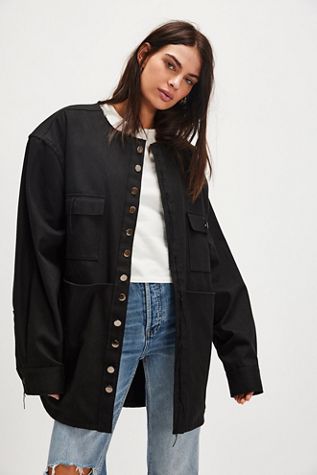 Asparagus Multi-Button Jacket