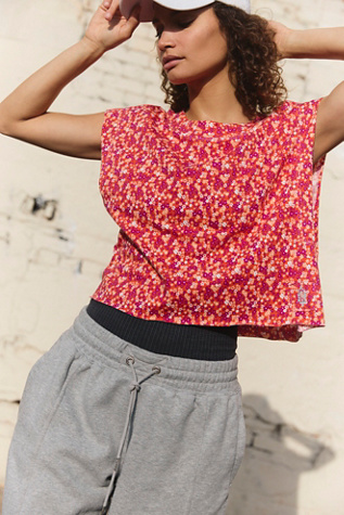 Inspire Printed Tank Top by FP Movement at Free People, Scarlet Combo, S
