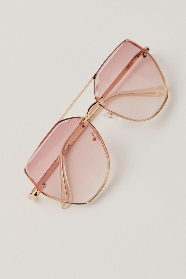 Alma Oversized Aviator Sunglasses #2