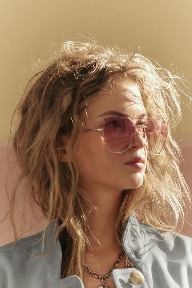 Alma Oversized Aviator Sunglasses #6