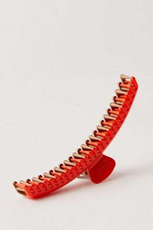 Free People X Kaxi Two-Toned Claw Clip By Kaxi Co. At Free People In Orange