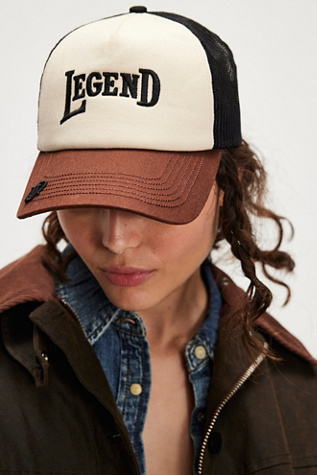 On The Road Trucker Hat by Understated Leather at Free People in Brown