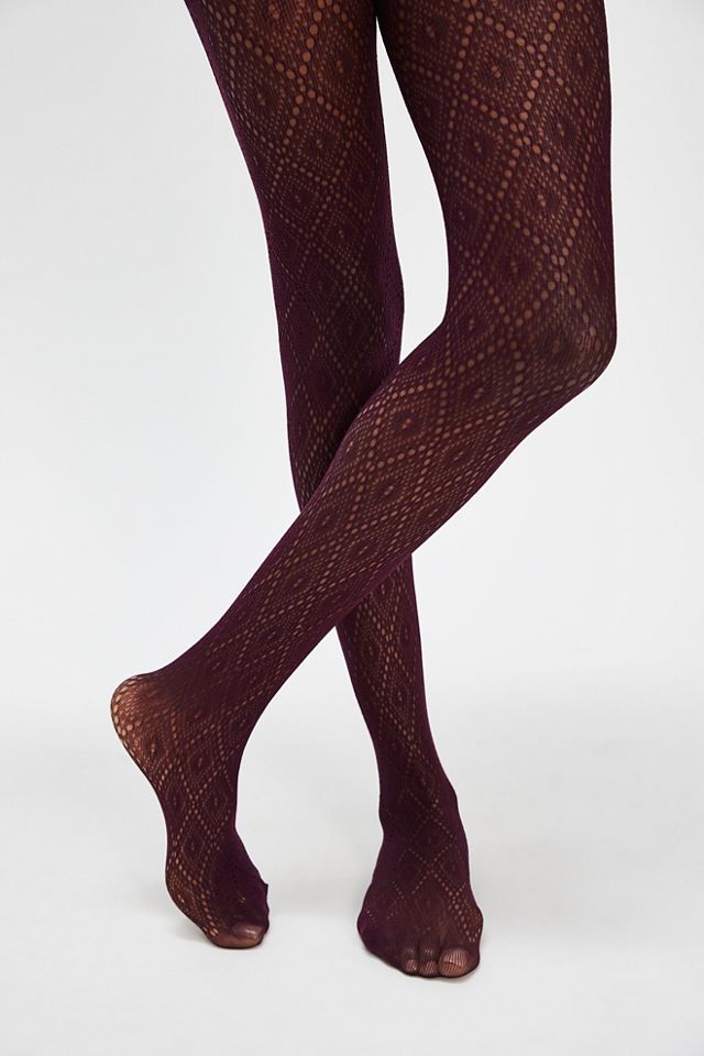 Framed Diamonds Net Tights #1