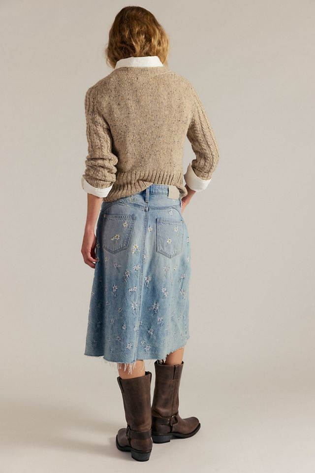 We The Free Daisy Mae Embroidered Skirt #1