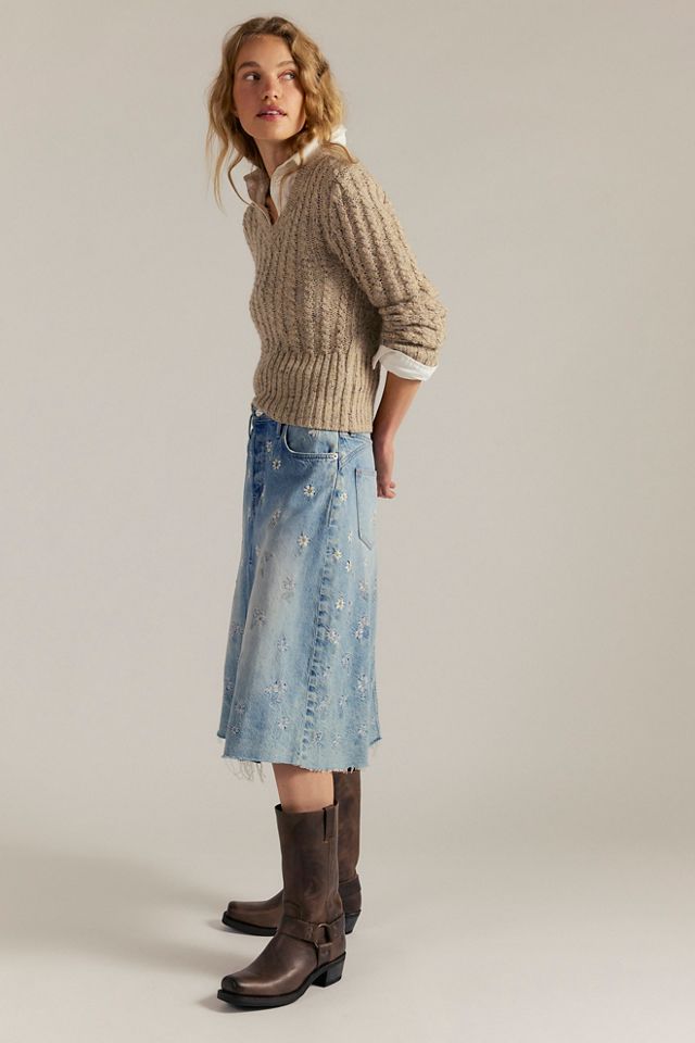 We The Free Daisy Mae Embroidered Skirt #3