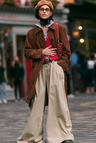 Pantalons chino à jambes larges Julien