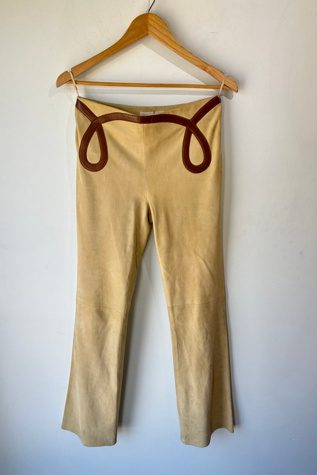 Vintage Valentino Suede Pants Selected by The Curatorial Dept.